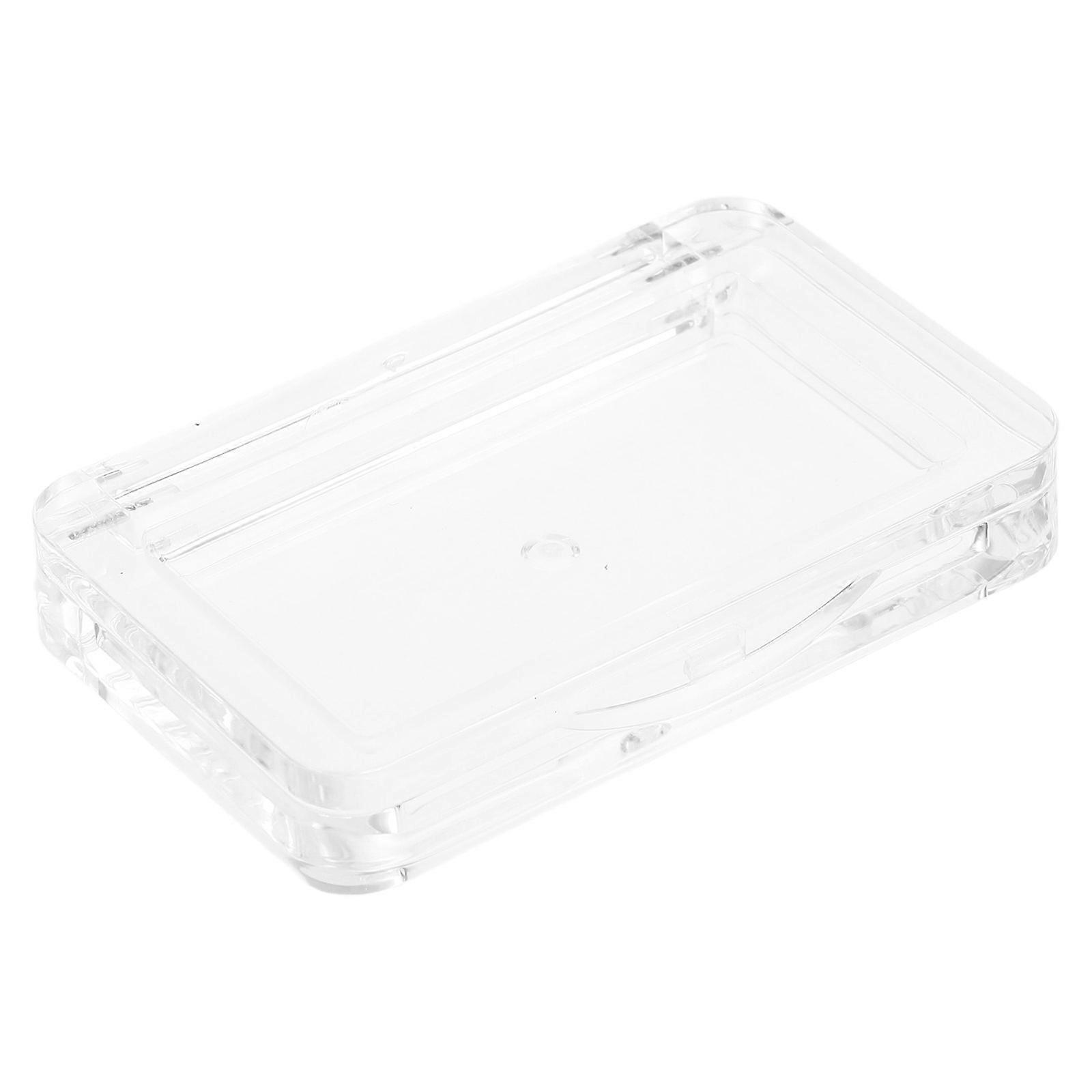 Square Transparent Palette Organizer Eyeshadow Holder Multifunctional Use For Travel And On-The-Go Touchups Plastic Material 1Set