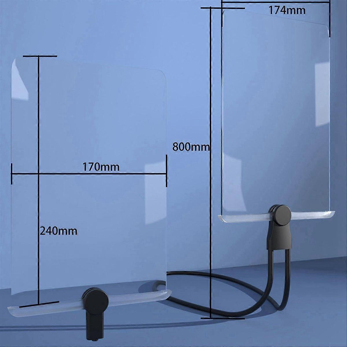 High-Definition Vertical Screen Acrylic Magnifying Glass Black