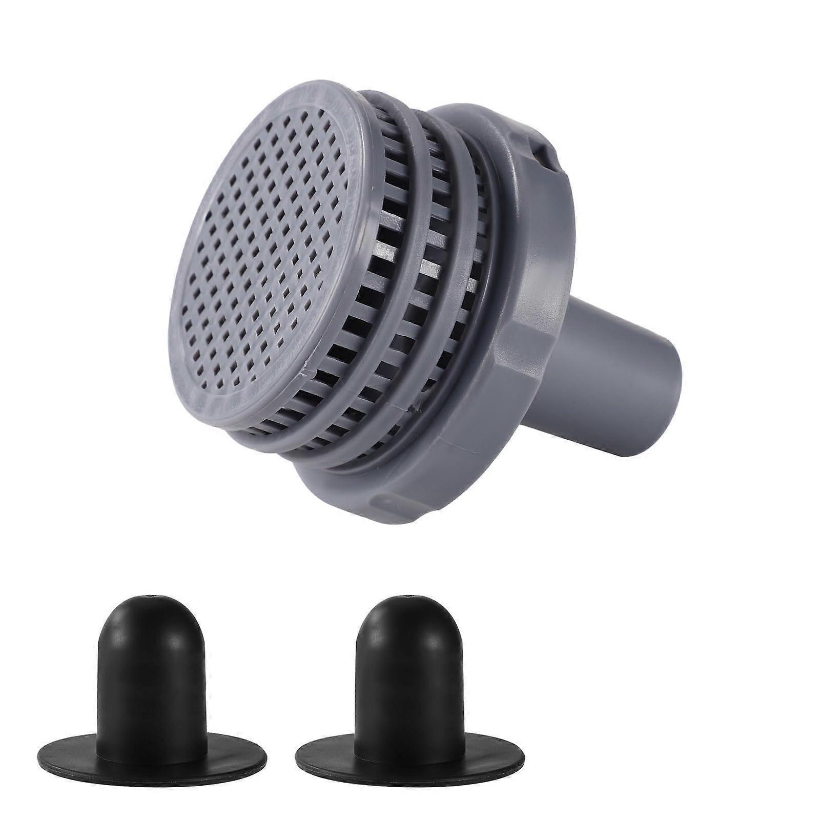 Pool Jet Connector Replacement for Intex 25022E with 2pcs Strainer Hole Plugs for Easy Maintenance