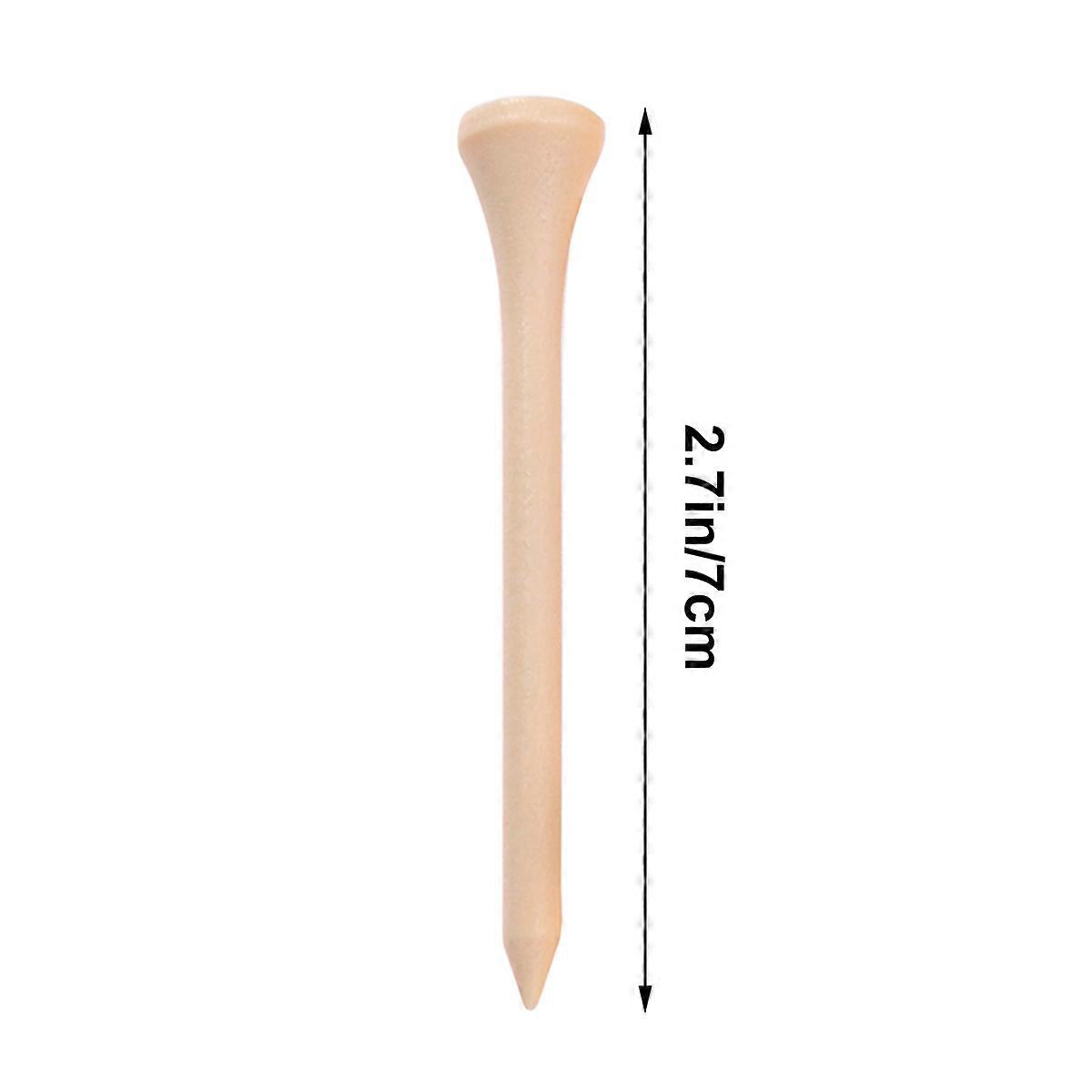 Wooden Tees Solid Wooden Ball Nails for Golf Training 200Pcs Set