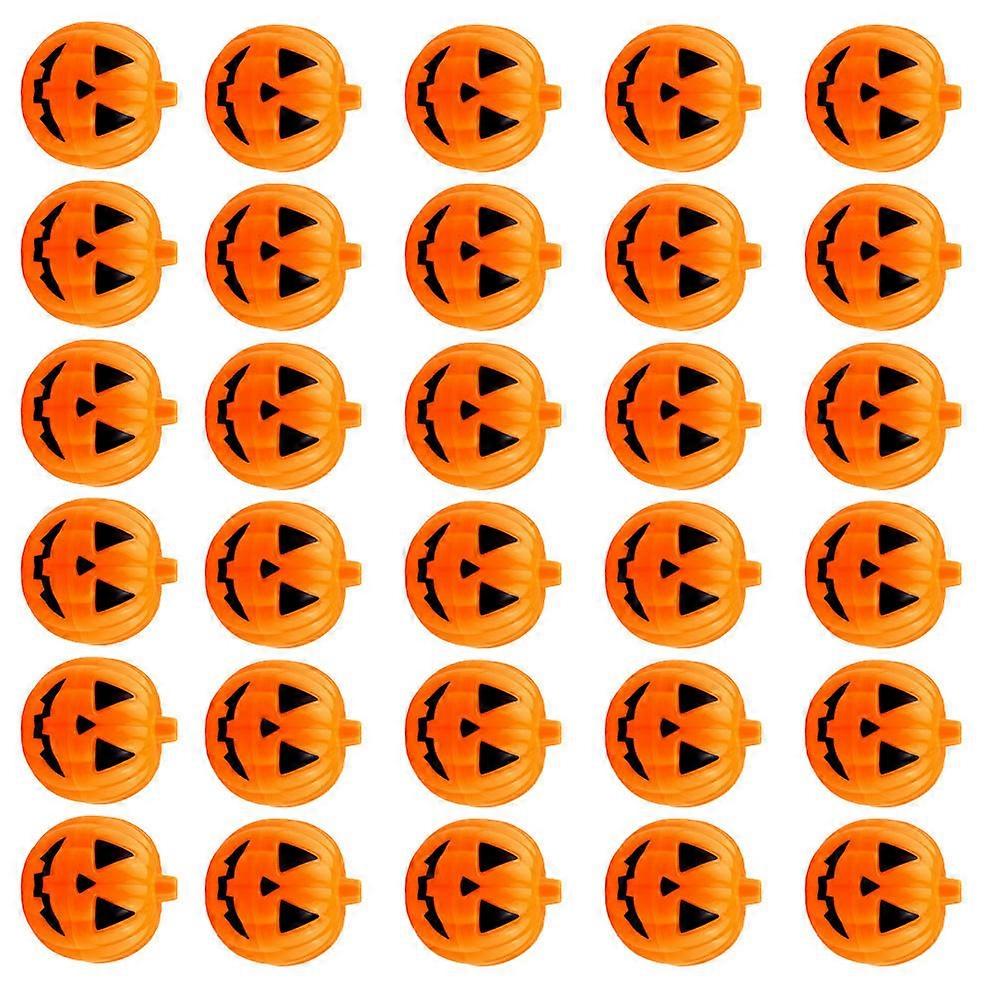 Orange Pumpkin Candy Boxes for Storage 40Pcs Plastic Candy Containers