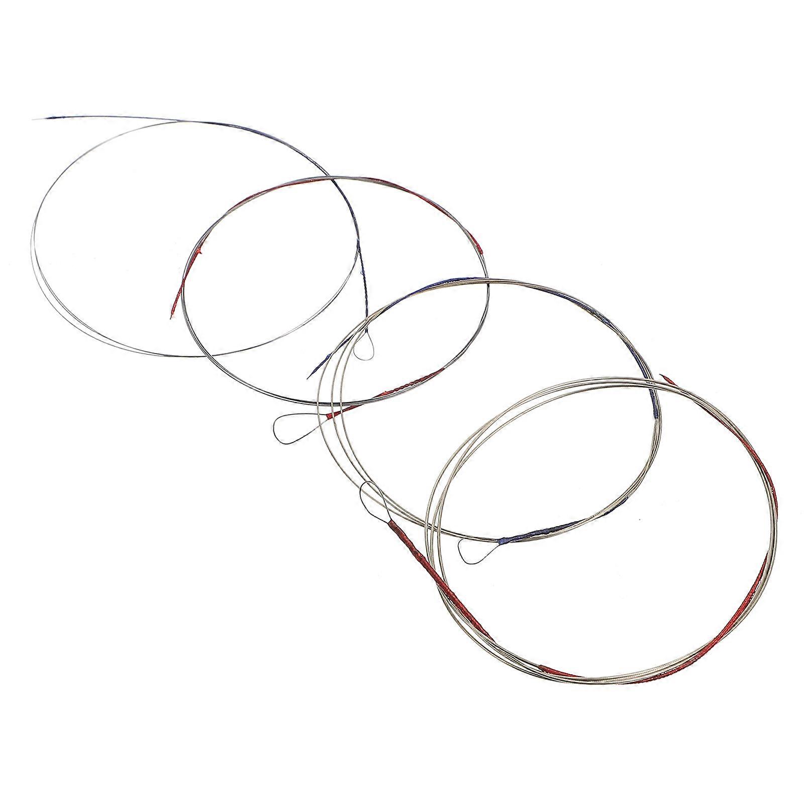 Liu-Chin Instrument String 4Pcs Pack for Musical Instrument Use Durable Alloy