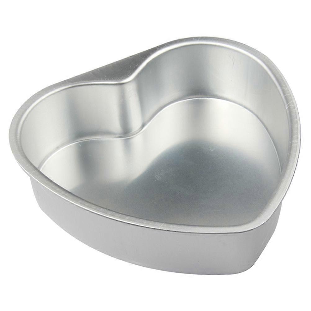 Silver Alloy Heart Baking Pan Mold for Cake Making 3Pcs Pack