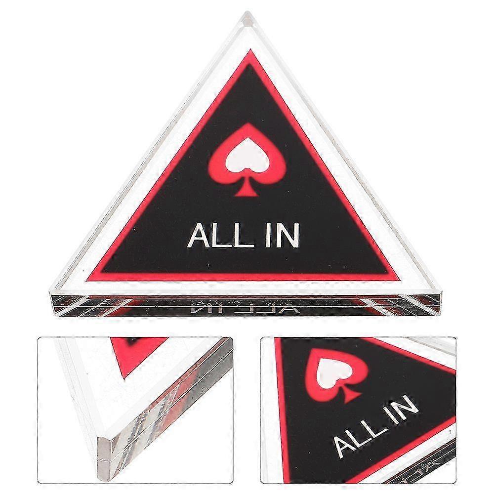 Double Layer Plastic Poker Dealer Button Set All In Marker Big Blind Small Blind Game Chips Party Accessory for Card Games