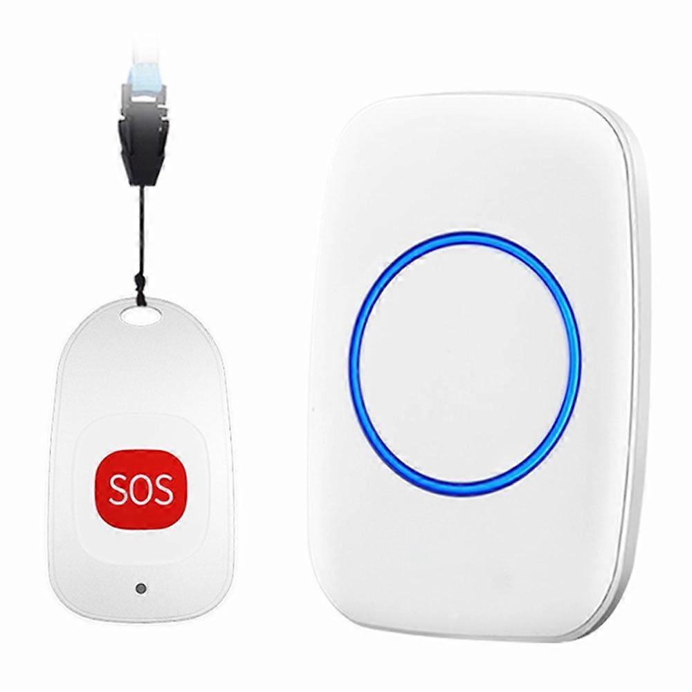 CNKOO Caregiver Pager Wireless Call Button for Elderly at Home,Nurse Alert System Call Bell for Patients(1Transmitter+1Receiver)