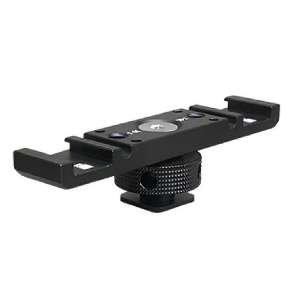 Cold Shoe Mount Adapter Extension Bar Bracket Stand for Camera,B