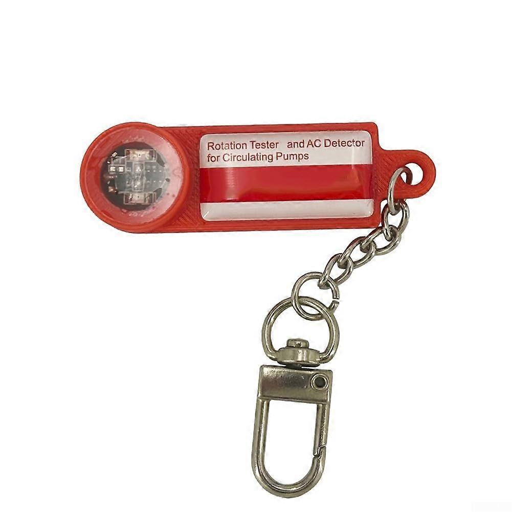 Pump Rotation Direction Tester for Heating System with Magnetic Field Detection, Compact Red Tool