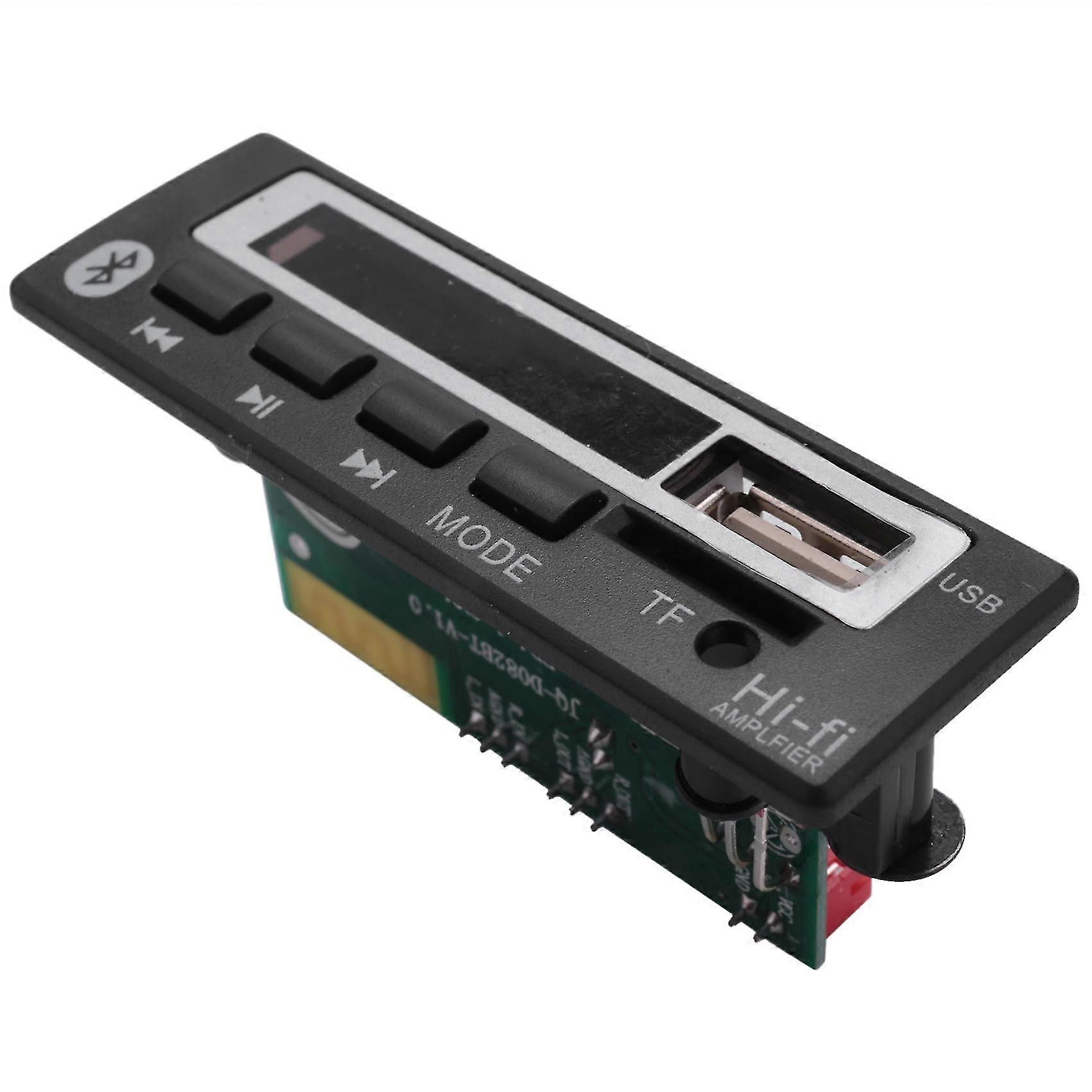 Bluetooth5.0 Mp3 Wma Wav Decoder Board 5V 12V Wireless Audio Module Color Screen Usb Tf Fm Radio For