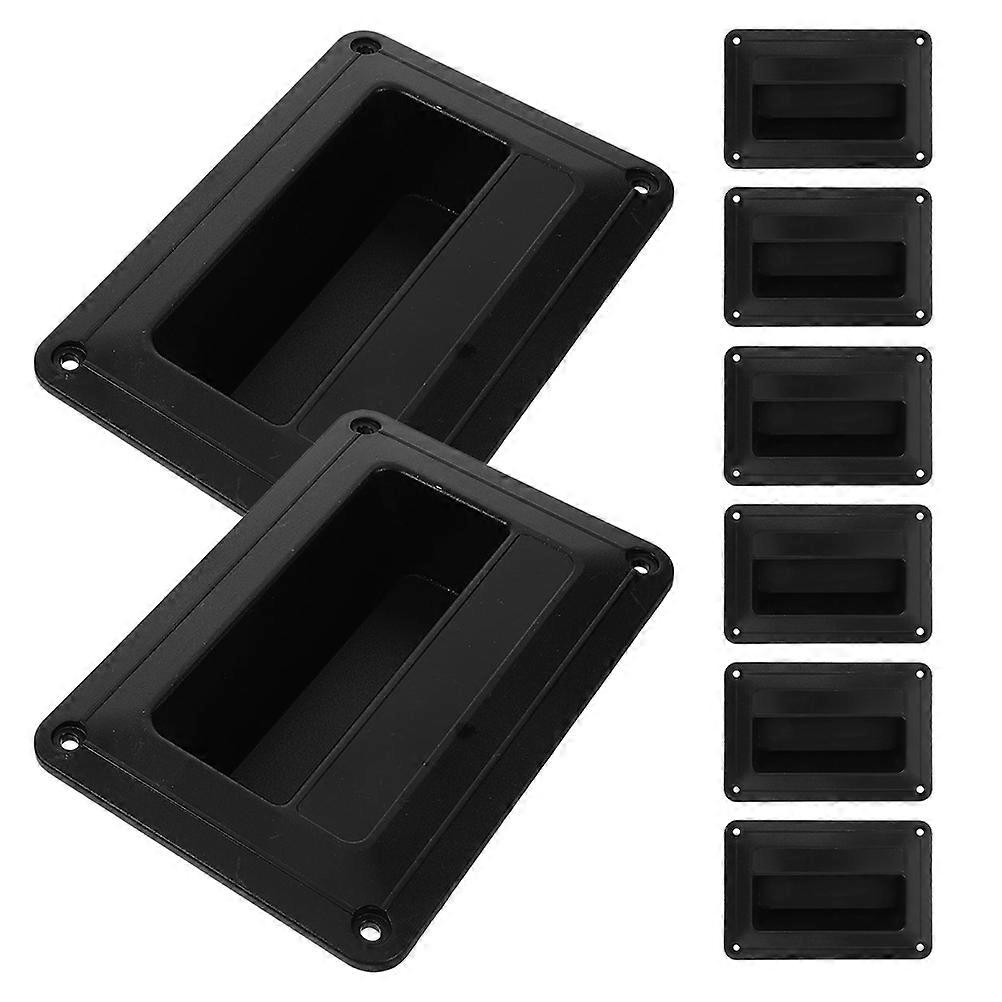 Side Handle Speaker Plastic Handle for Replacement 8Pcs Durable Black Handles