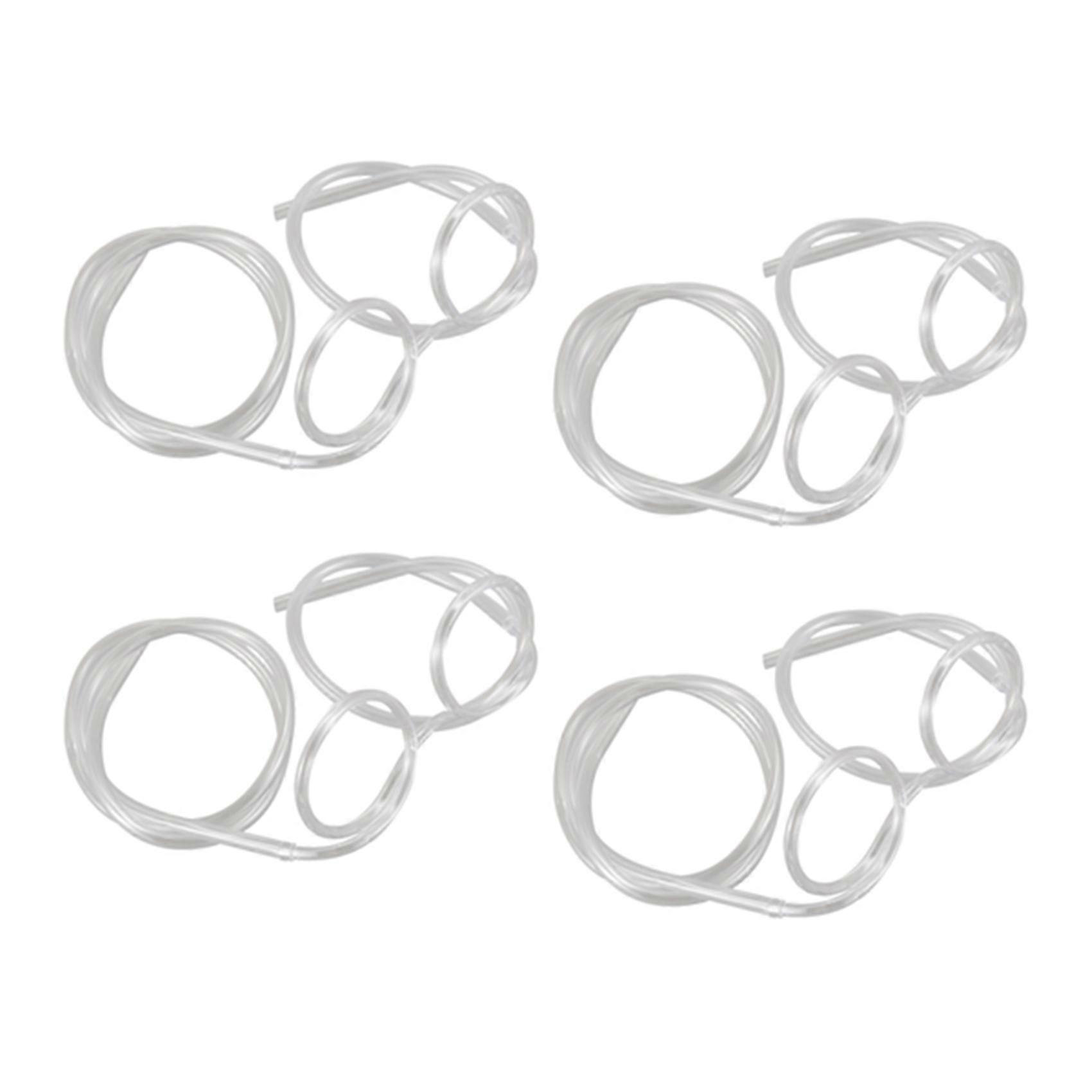 4X Glasses Shape Straw to Drink - Clear