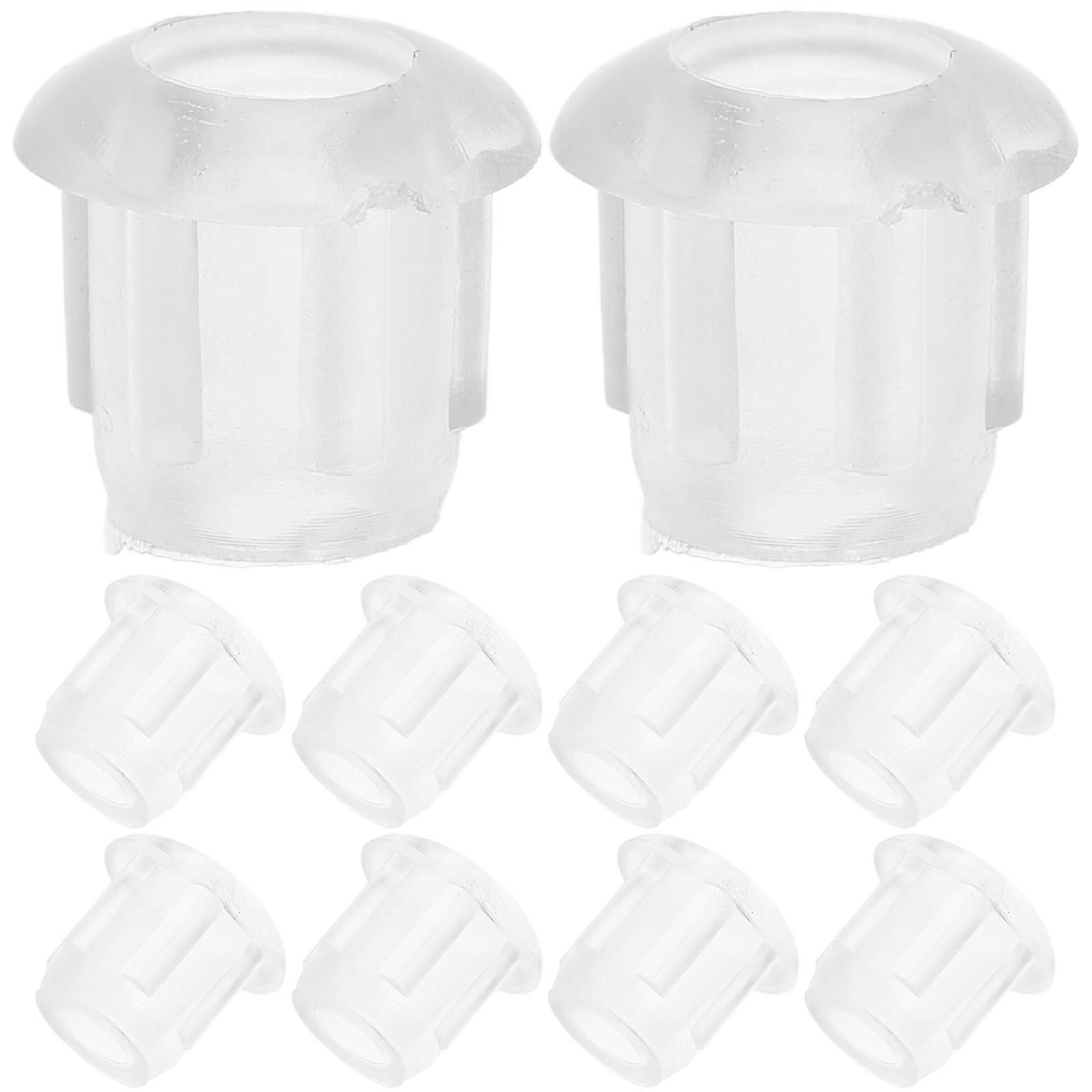 String Light Socket Cap Transparent PVC for Safety 200Pcs Replacement