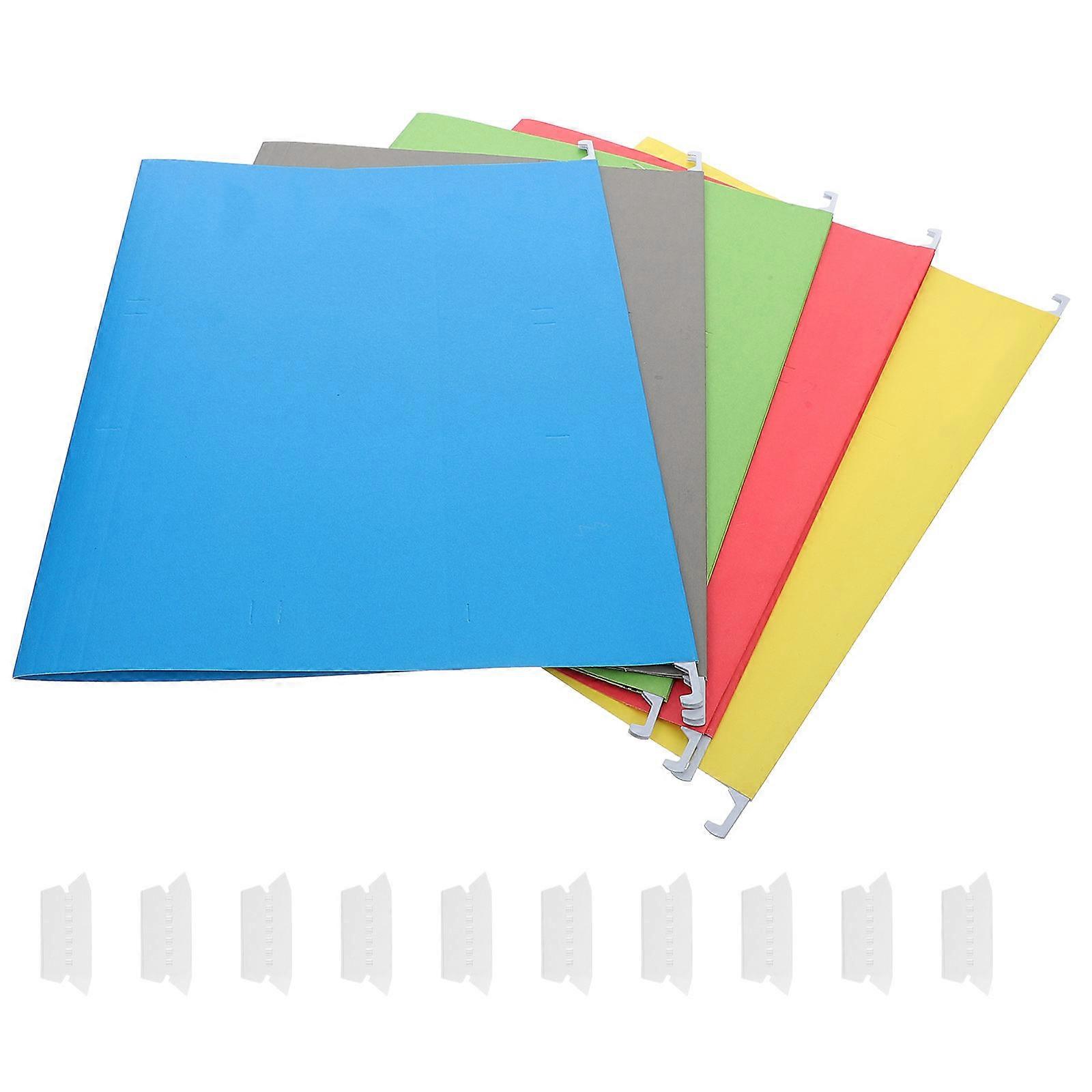 Paper File Organizer Suspension File Holder for 5Pcs Documents