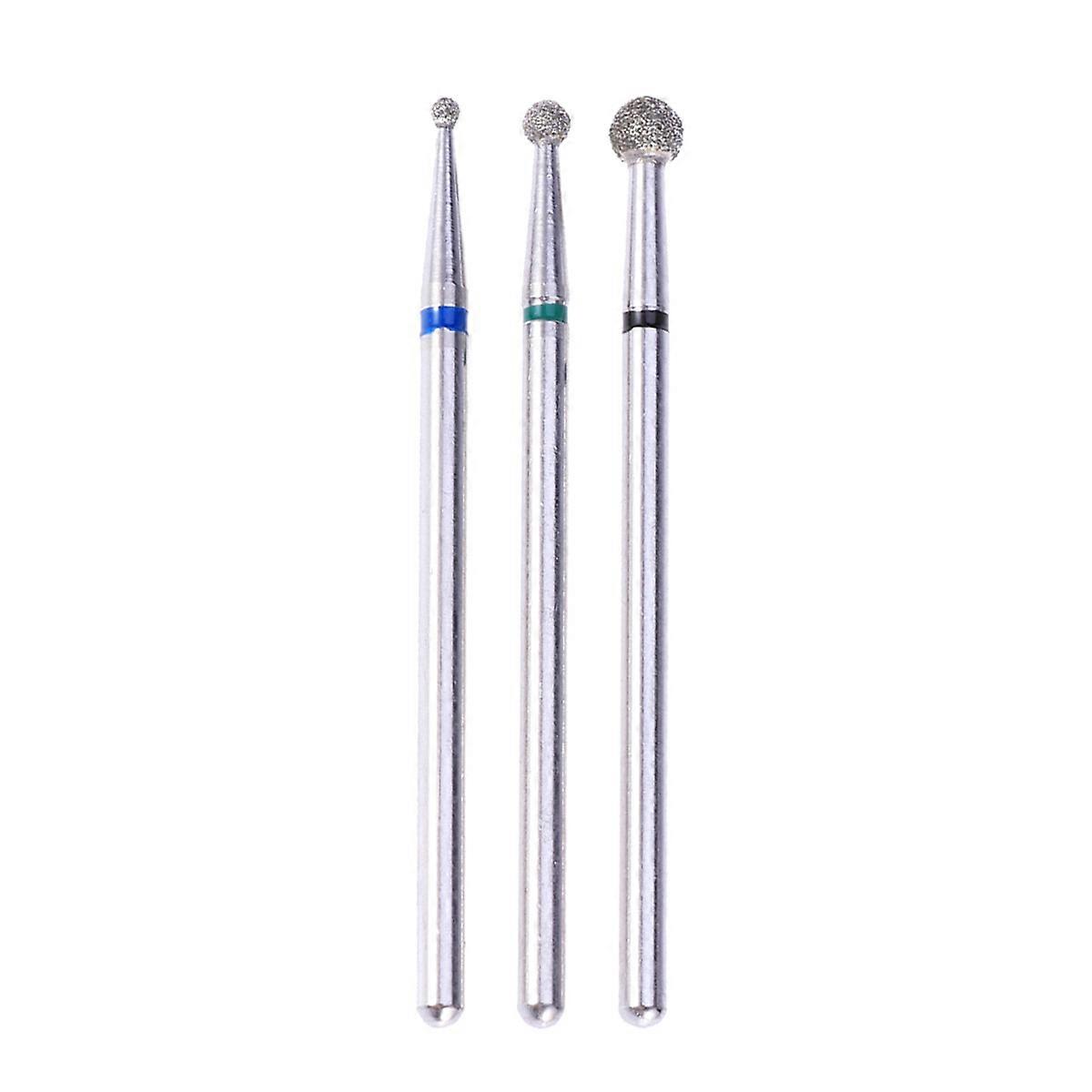 Rotary Tools Multipurpose Drill Grinder Grinding Tool Diamond Grinding Heads For Woodworking Glass Processing 3Pcs