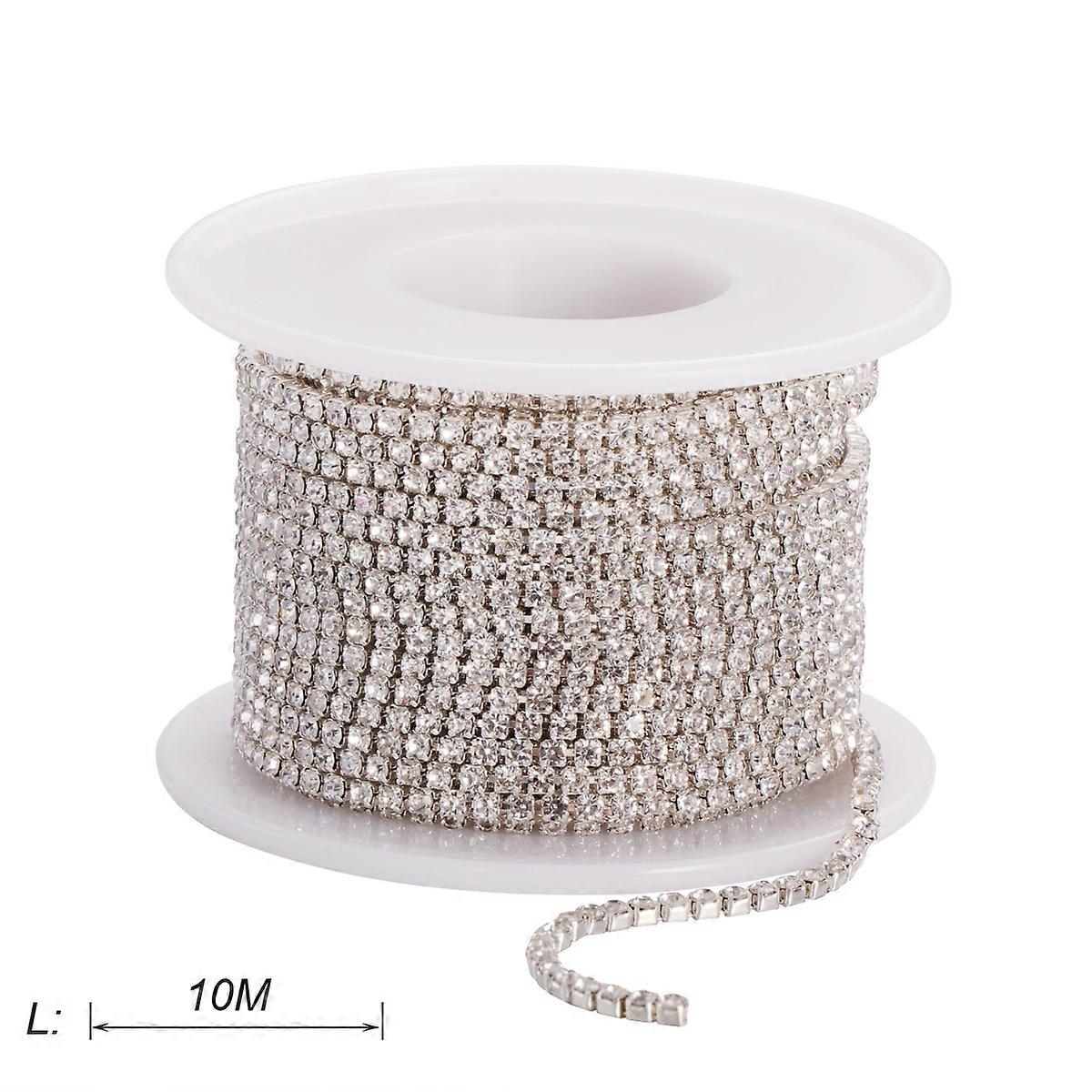 Silver Diamond Claw Chain Close Chain for Decoration Use 10m Length