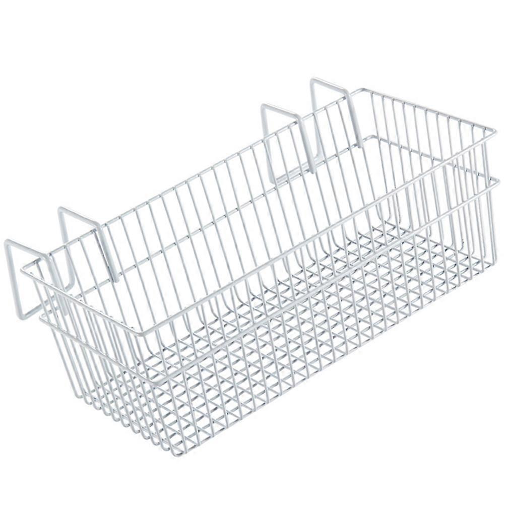 Iron Hanging Storage Basket for Storage 1Pcs White Practical Home Use