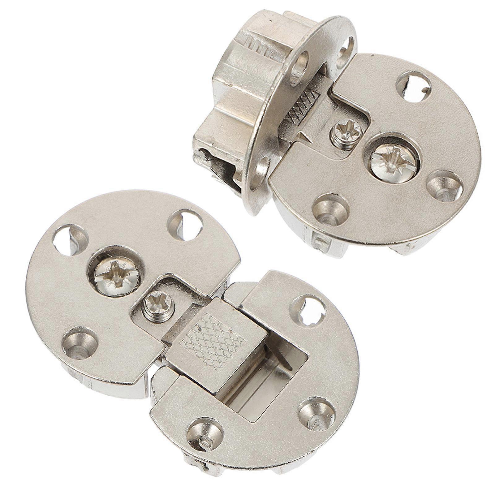 Furniture Hinges Concealed Hinge for Cabinet Door 4Pcs Silver