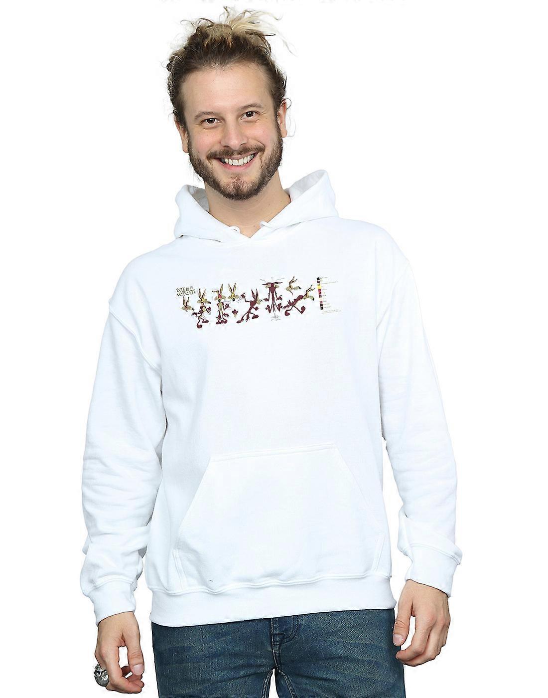 Looney Tunes Men's Wile E Coyote Colour Code Hoodie