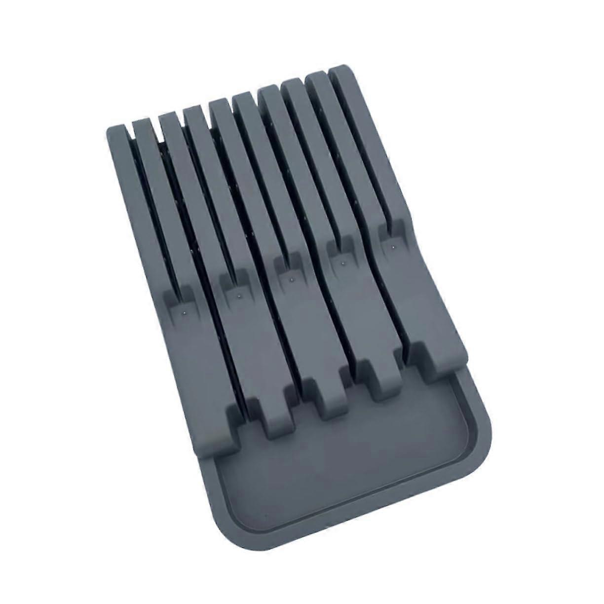 Multi Functional Kitchen Knife Holder with Large Capacity Utensil Drying Rack for Countertop Storage