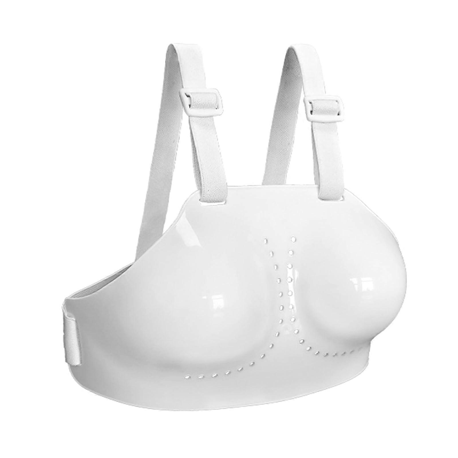 Women's Fencing Chest Protector with Shock Absorbent Padding and Adjustable Straps for Sparring