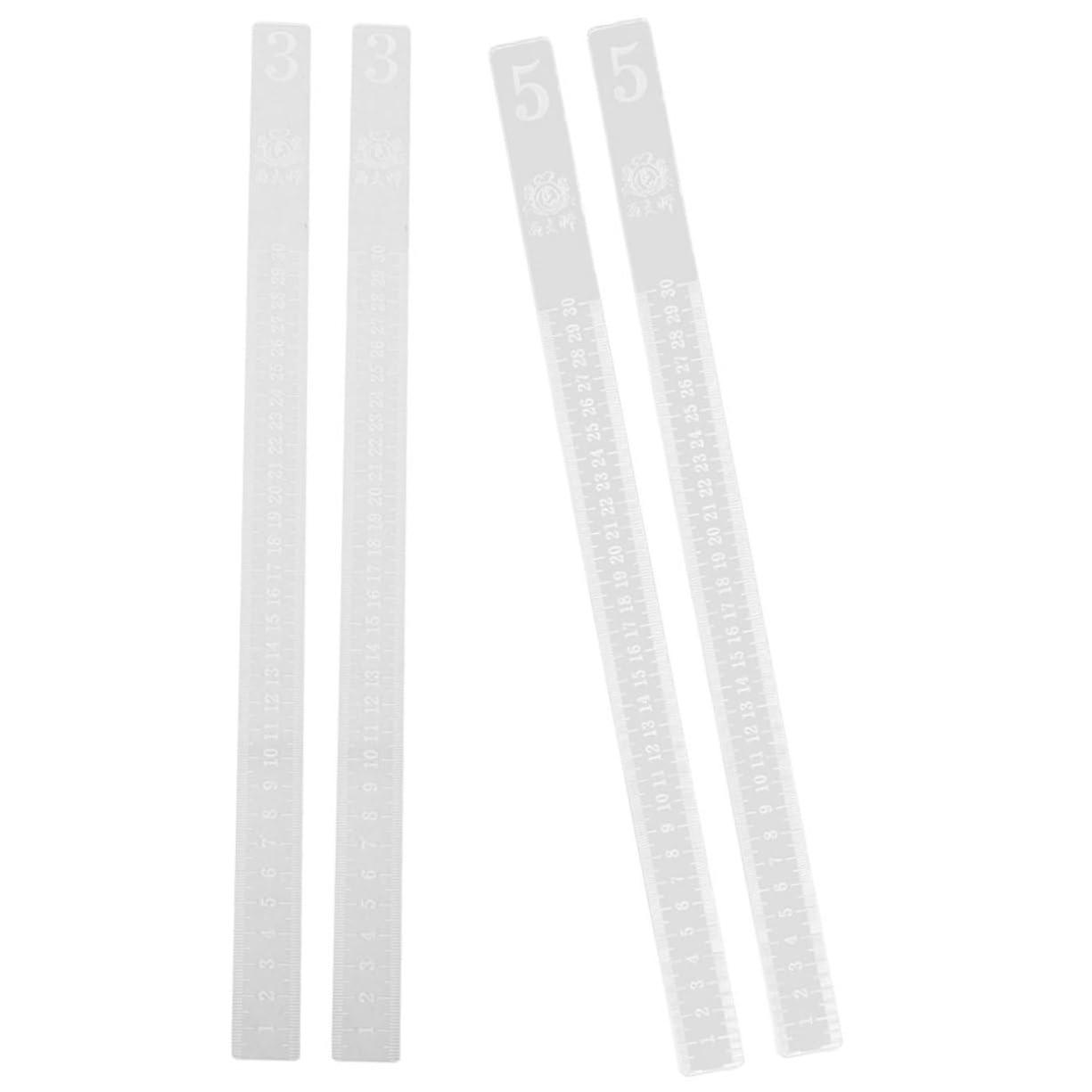 Acrylic Rolling Pin Guides Set with Dough Thickness Measuring Strips for Uniform Baking Pastry