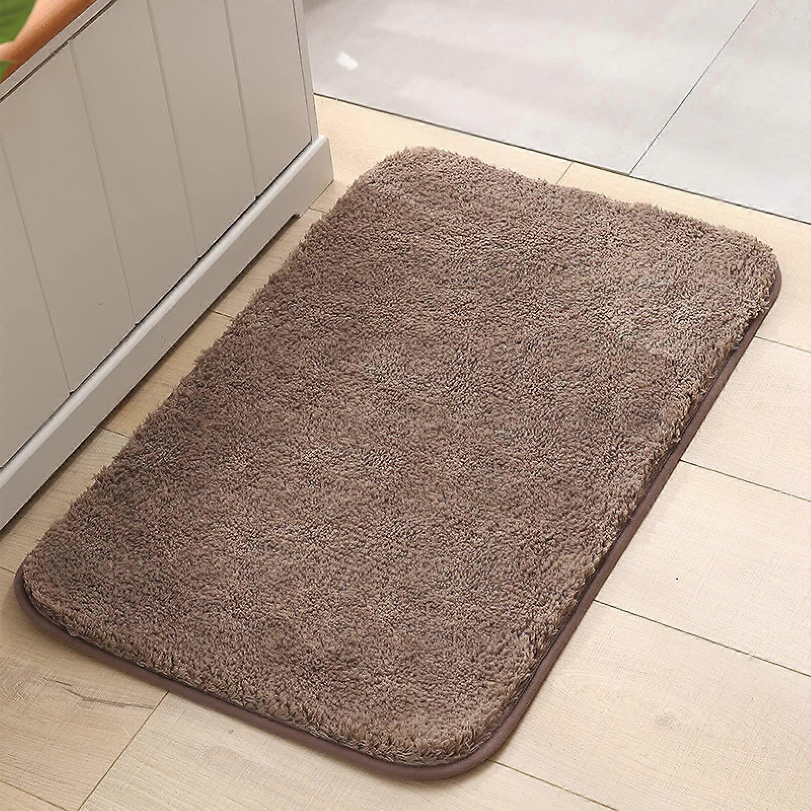 Thick Memory Foam Bath Mat 15.7x23.6 Soft Absorbent Bathroom Rug with Non Slip Backing