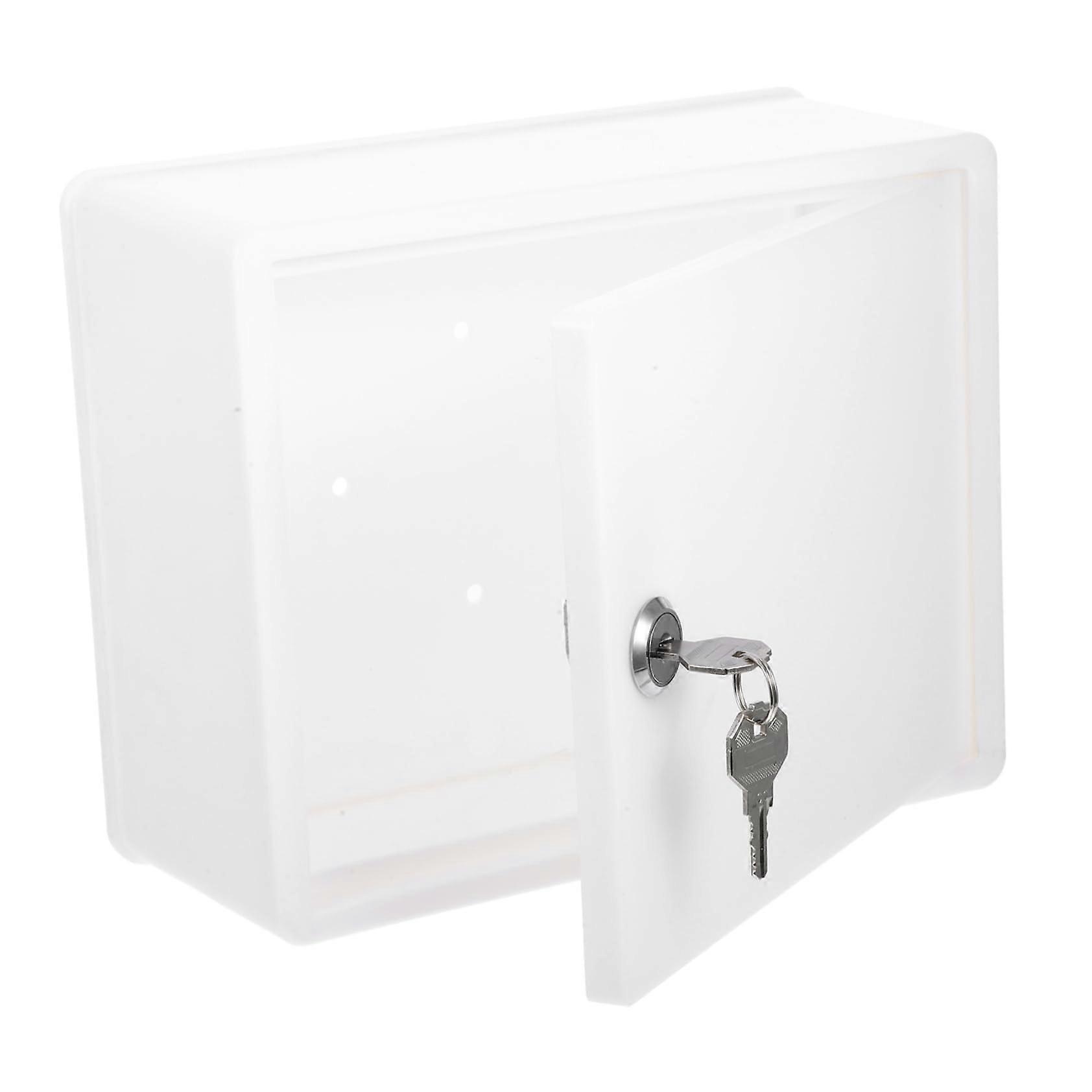 Wall Mount Locking Mailbox Weatherproof Secure Mail Drop Box for Home or Office Use