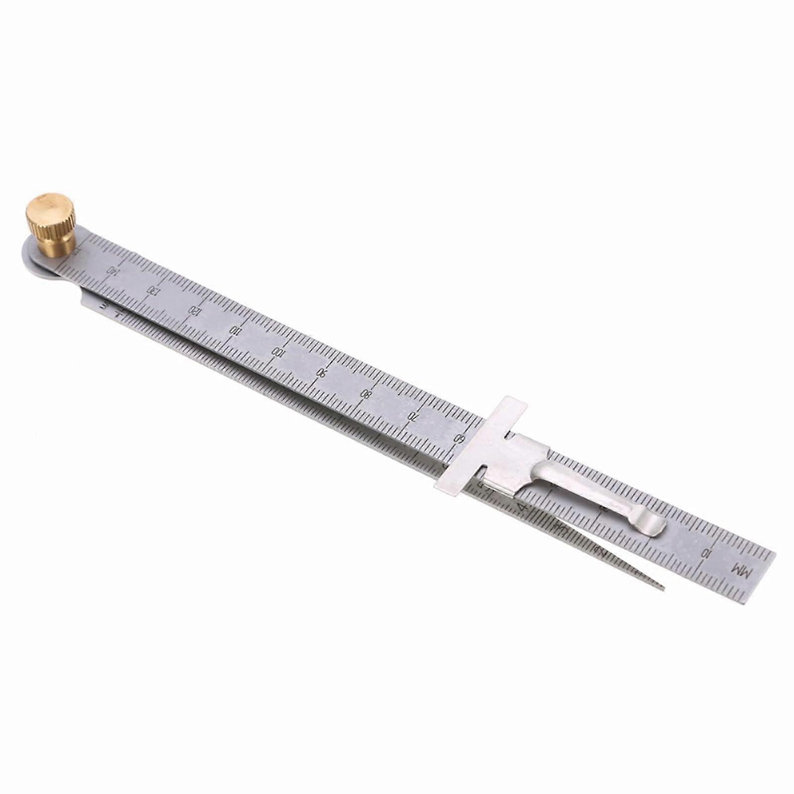 Steel Measuring Gauge for Precise Depth Measurement, Multifunction Ruler for Welding and Teaching