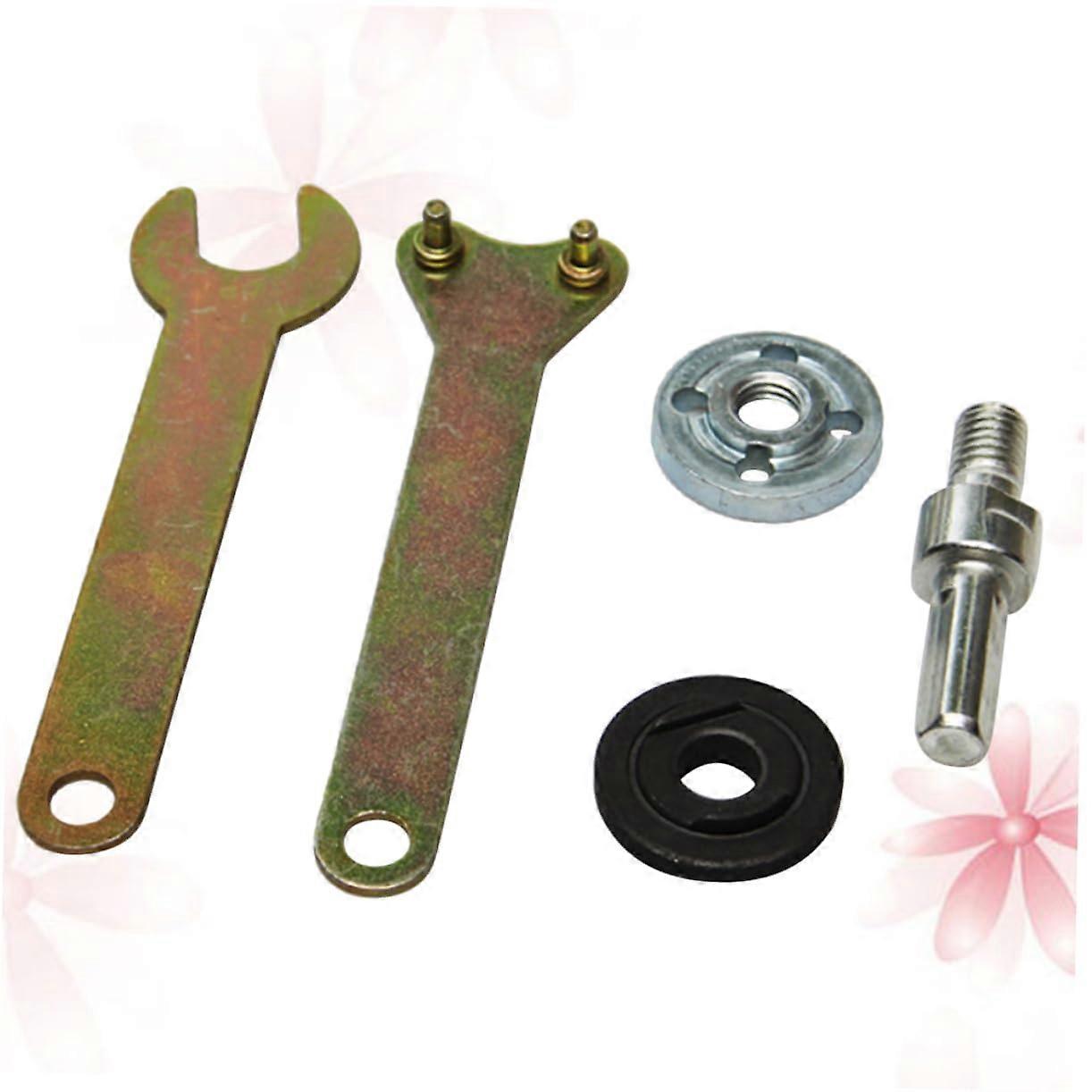 5pcs Electric Drill Accessories Sanding Attachment Kit with Angle Grinder Converter and Discs