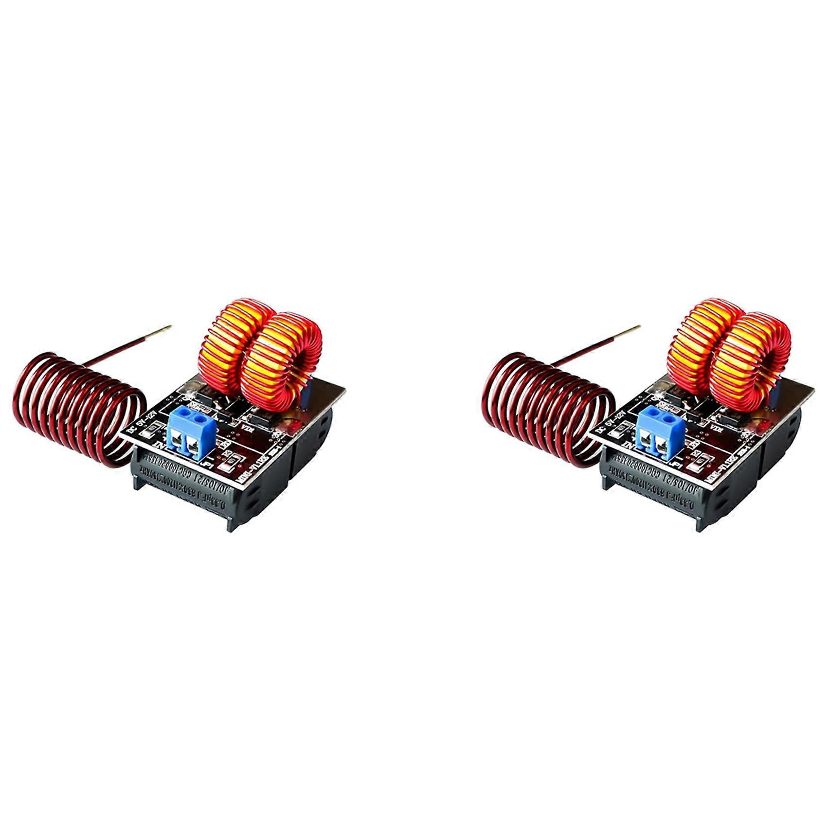 2X Mini ZVS Heating Machine 120W High Frequency Induction Heating Board Module Driver Heater