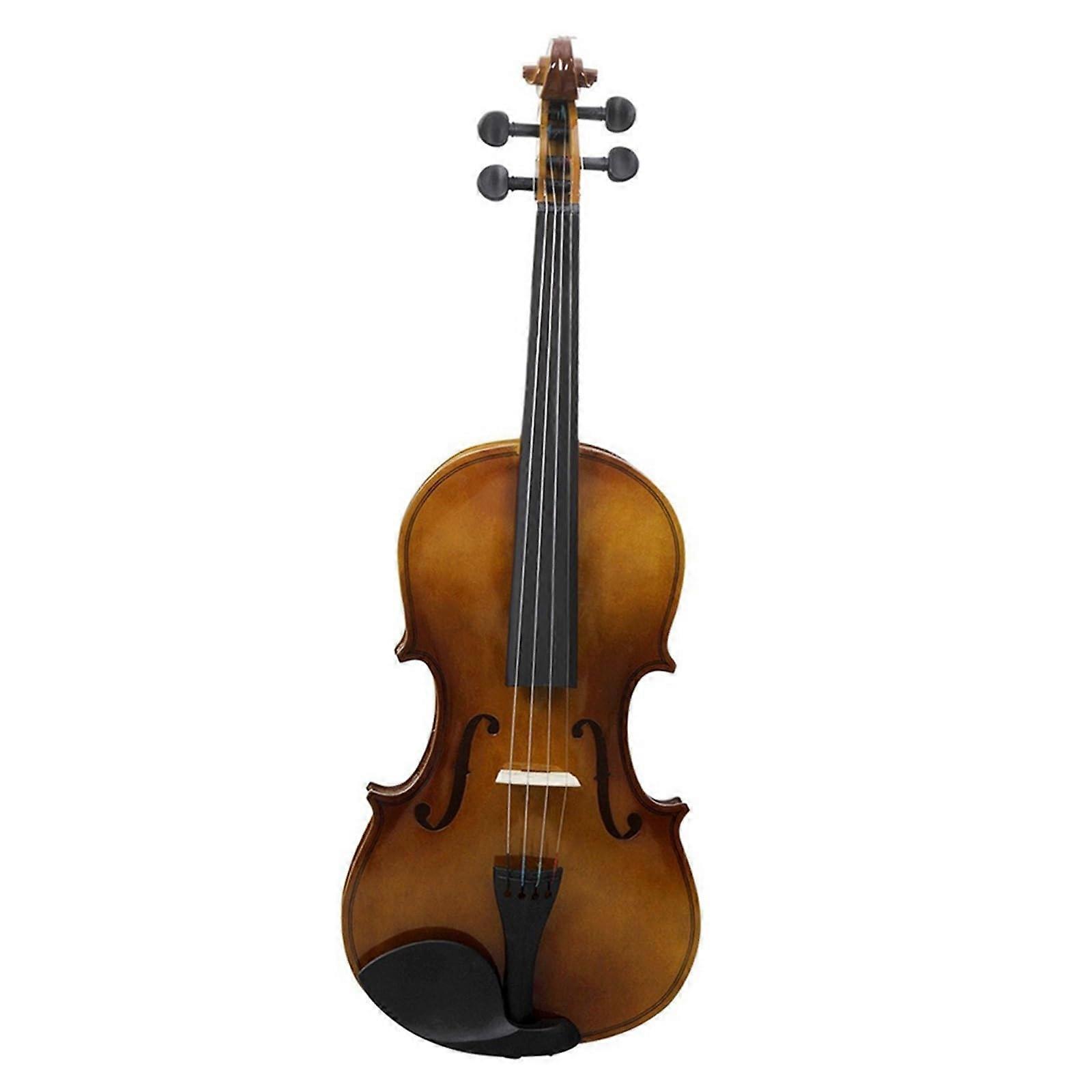 Beginner Violin 1/8 Size Handmade Solid Wood with Bow and Case for Kids and Students