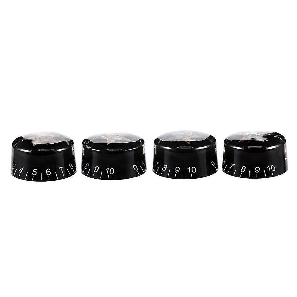 4Pcs Guitar Knobs Volume Tone Control Knob for LP Style Electric Guitar Parts Abalone Star Knobs