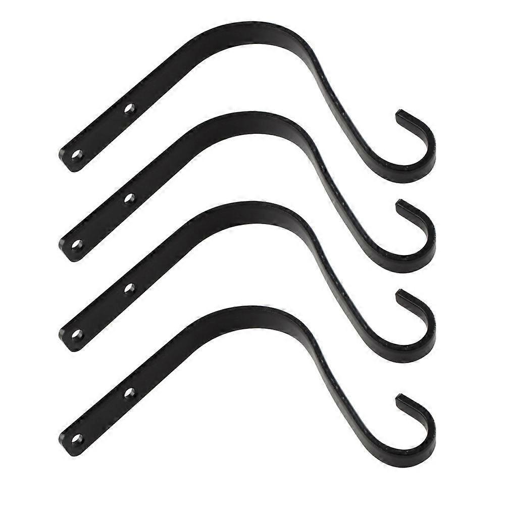 Iron Plant Hook Creative Wall Light Hook Hanger 4Pcs for Storage