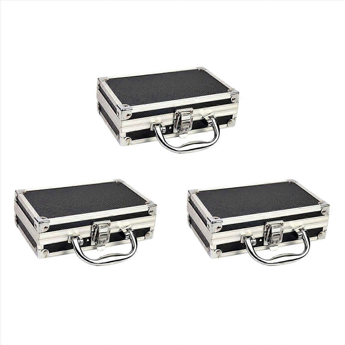 Practical Aluminum Suitcase Portable Handle Small Toolbox Storage Box