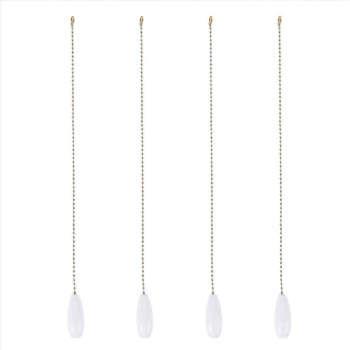 4 Pieces Ceiling Fan Chain Pulls Wooden Extension Pull Chain