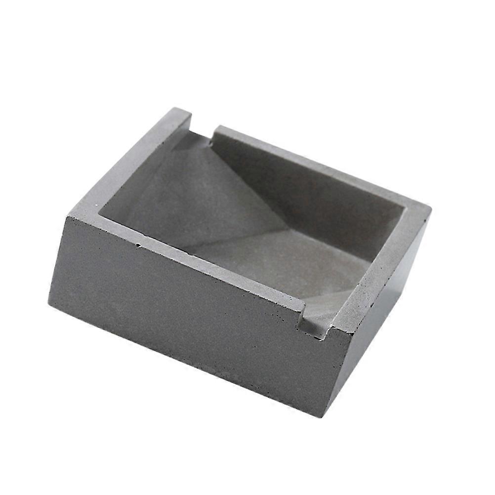 Creative Ash Container for Home 1 Piece Cement Ashtray Grey