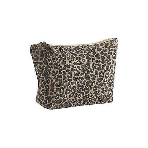 Westford Mill Leopard Print Canvas Accessory Bag