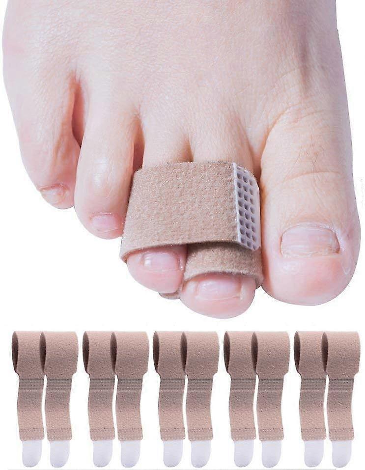 Toe Splint Hammer Toe Corrector for Overlapping Toes Adjustable Separator Gentle Alignment 10PCS