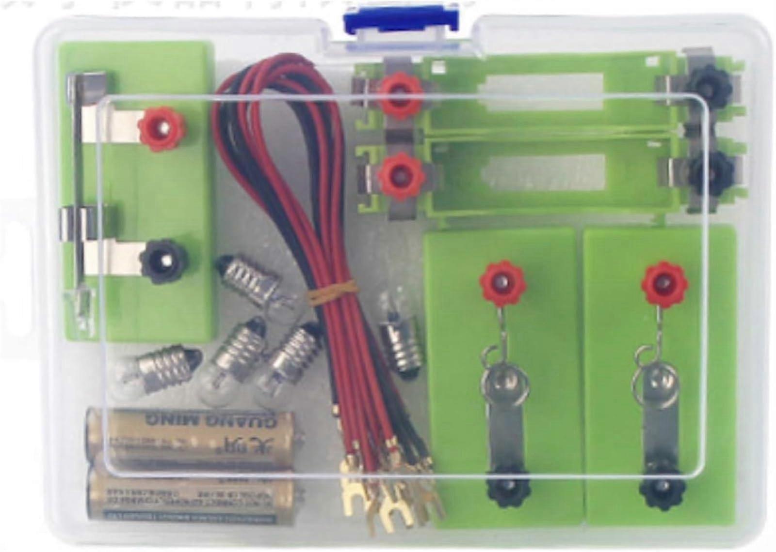 Electric Circuit Experiment Kit for Students, Build Series and Parallel Circuits, STEM Physics Learning Set