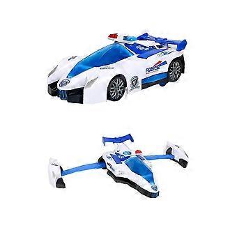 Transformable Toy Car Lighting Music Universal Polices Car Boys' Model Toy Car Boys' And Girls' Holiday Birthday Gifts Durable alloy