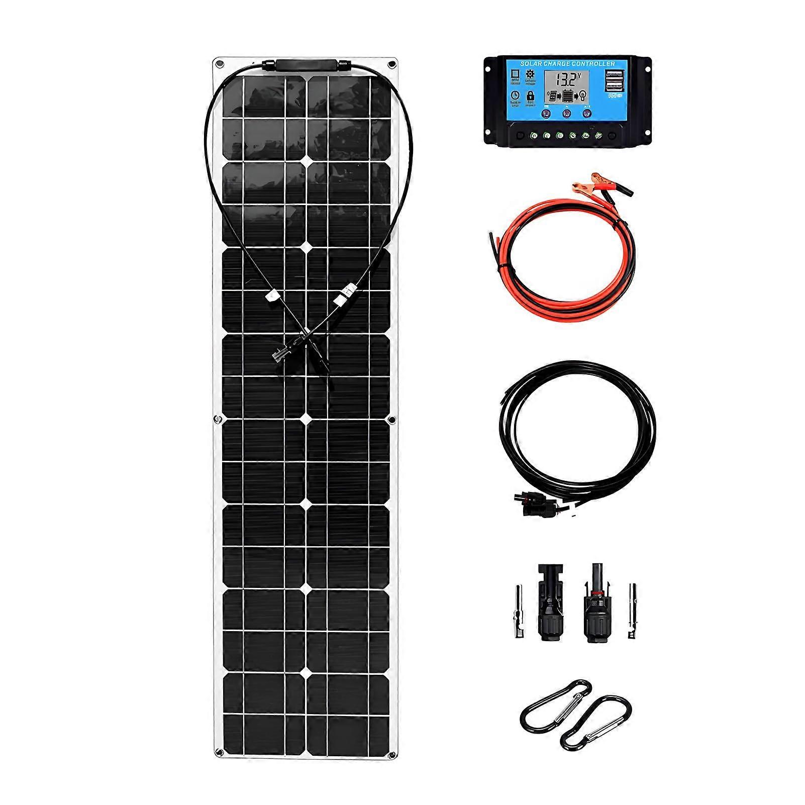 400W Flexible Solar Panel Kit with 40A Controller,  Efficiency Monocrystalline for RV Van Roof