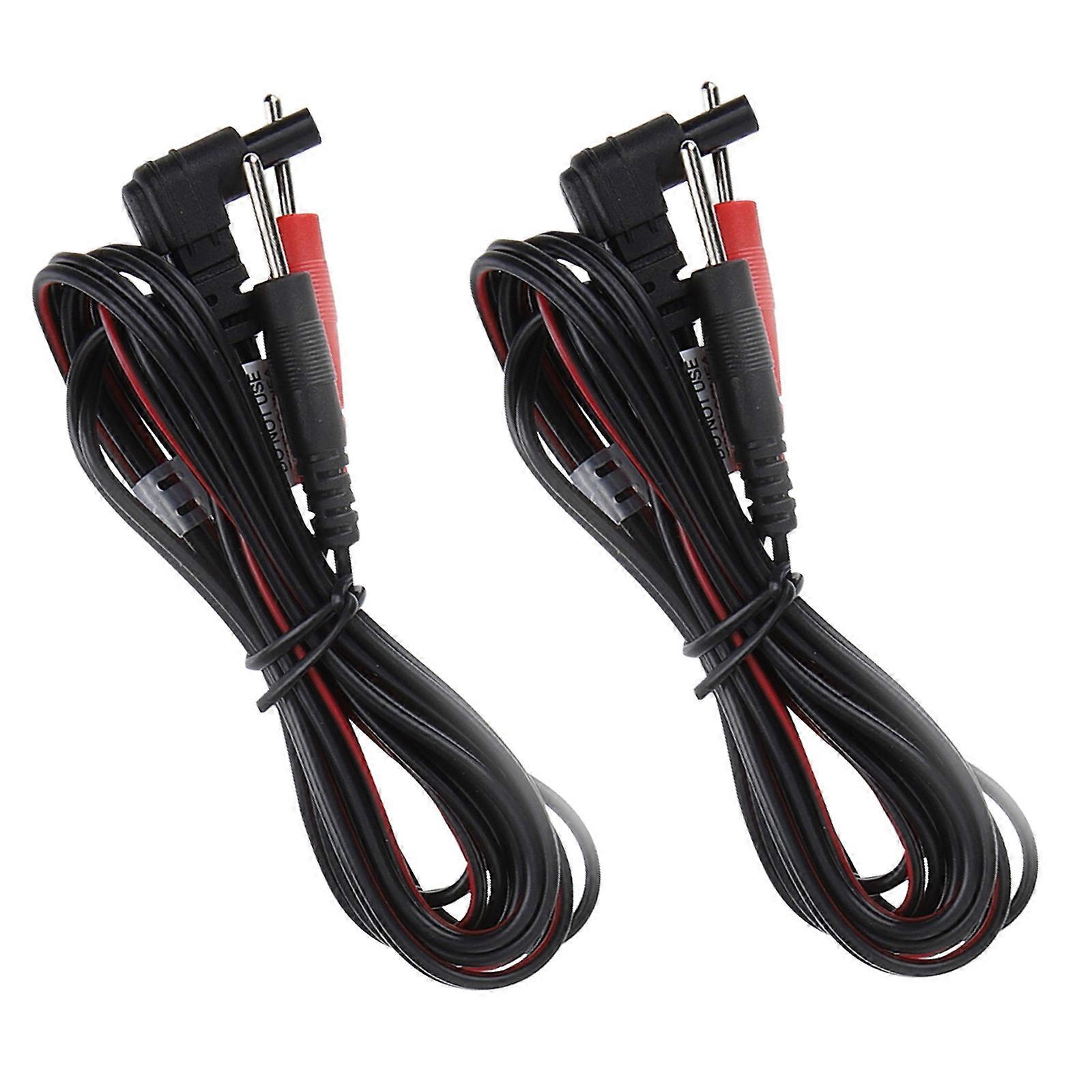 4pcs Lead Wire Therapy Machine Connect Cable 2mm Pin Connector Replacement