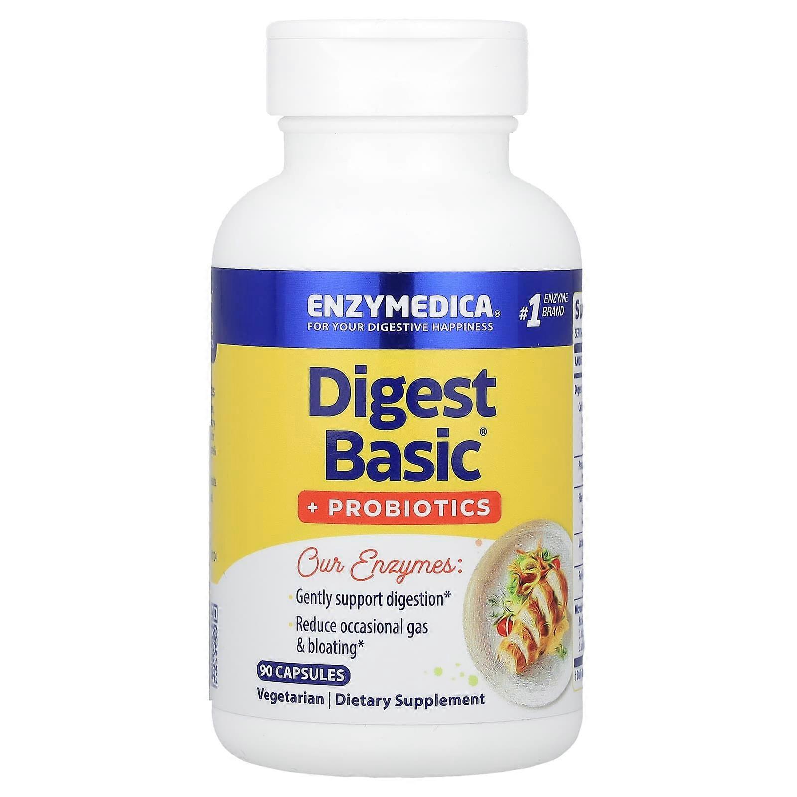 Enzymedica, Digest Basic + Probiotics, 90 Capsules