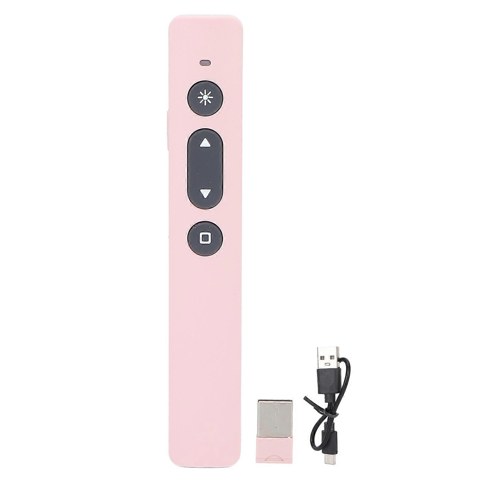 Wireless Presentation Clicker with Red Light, PowerPoint Clicker with Pointer for Mac Windows Laptop Presentations, Presentation Remote with Long