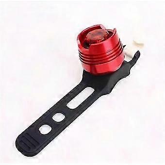 2pcs Waterproof Bike Front Rear Tail Red Flash Lights Safety Warning Lamp compatible with Cycling (Color: RED)