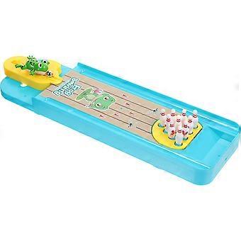 Desktop Mini Bowling Game Frogs Bowling Toy for Parent-Child Interaction 3Sets