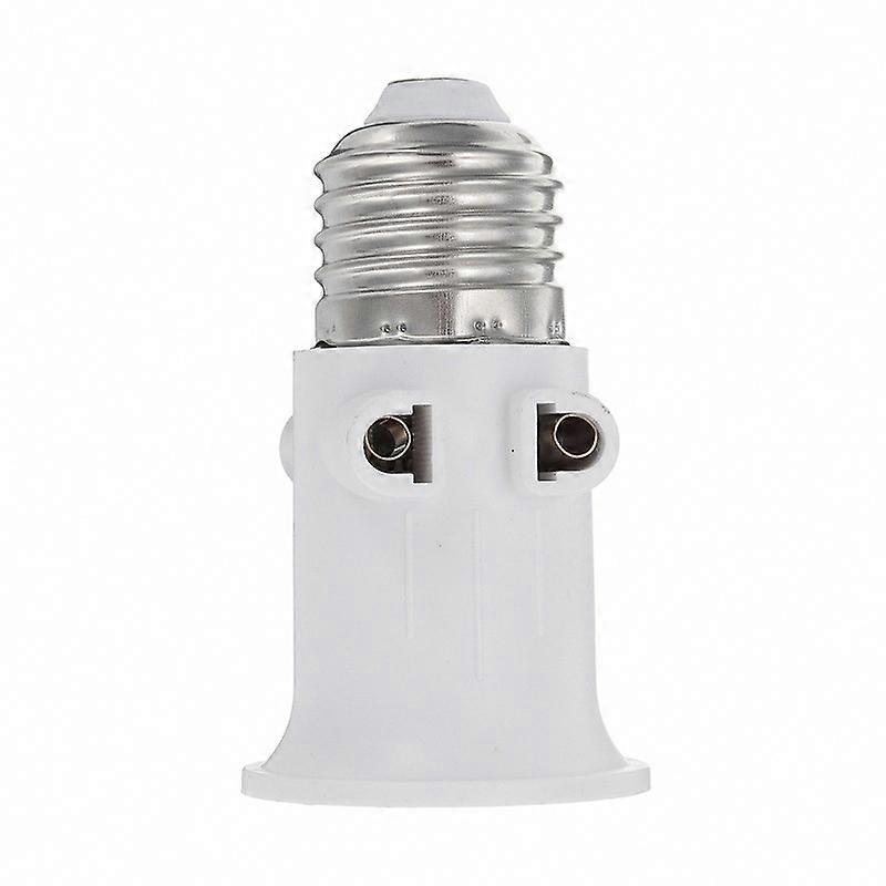 E27 Lamp Holder Adapter with EU Plug AC100-240V Bulb Base Conversion Socket