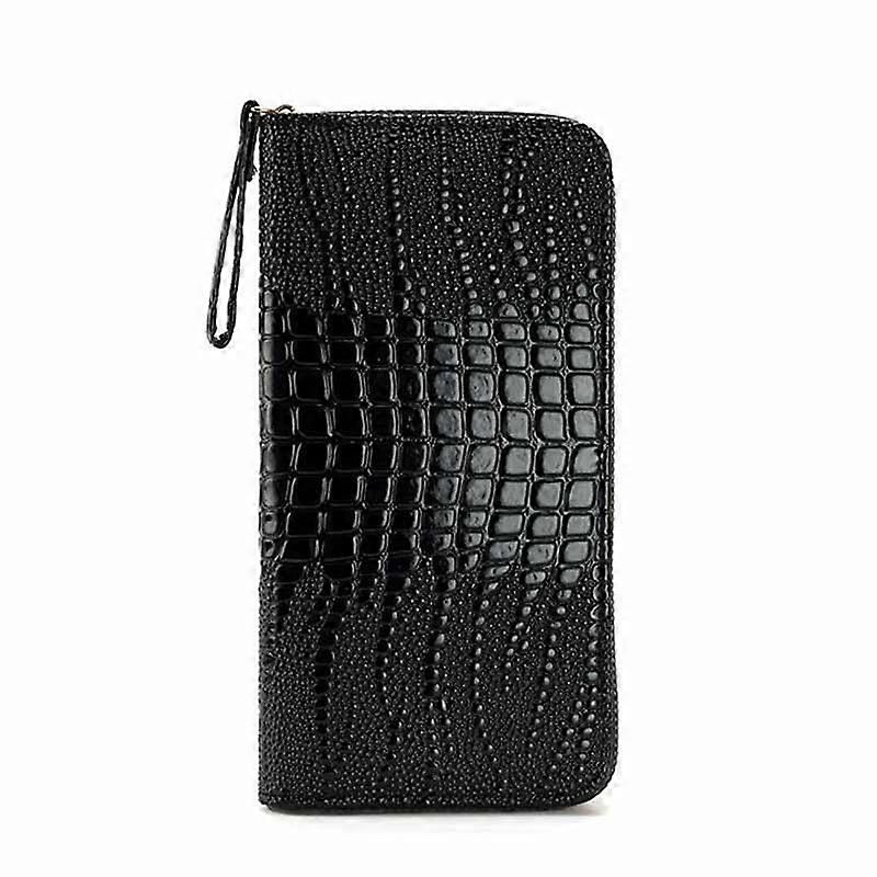 Women Long Alligator Pattern Wallet