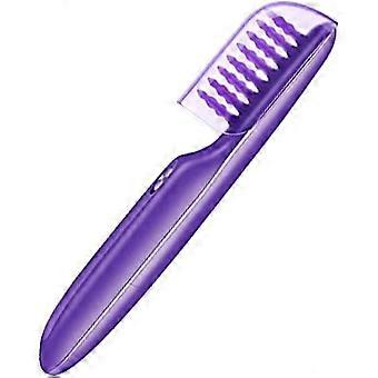Brosse démêlante électrique humide ou sèche avec couvercle de brosse, adultes et enfants, adultes et brosse à cheveux pour enfants (piles non incluses)