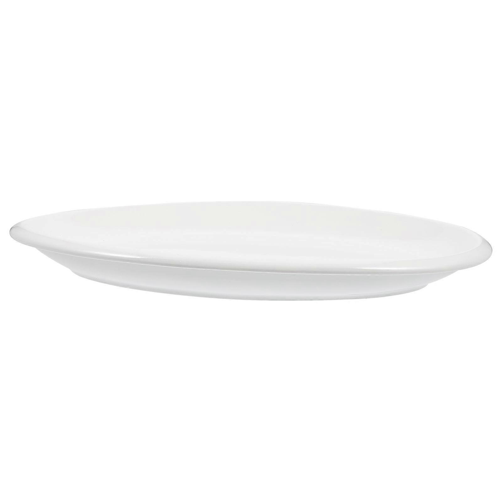 Ceramic Serving Plate Dinnerware Daily Use Stackable Multi-Purpose Oval 12 Inches 1Pcs