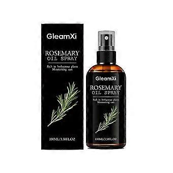 100 ml Rozemarijnolie Haarspray, Hydraterende Leave-In Haarmist voor Glad, Volumineus en Glanzend Haar